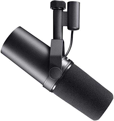 Shure SM7B Dynamisches Gesangsmikrofon für Rundfunk, Podcast und Aufnahmen, XLR-Studiomikrofon für Musik und Sprache, breiter Frequenzbereich, Warmer und weicher Klang - Schwarz Bild 1