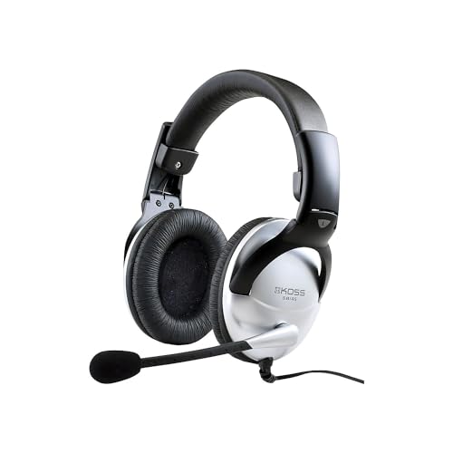 Koss Universal SB45 Over-Ear Gaming Headset Kopfhörer mit Mikrofon - Silber Bild 1