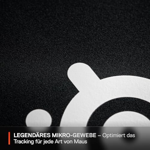 SteelSeries QcK - Gaming-Mauspad - Stoff - Gummiunterseite - Schwarz (320mm x 270mm x 2mm) Bild 3