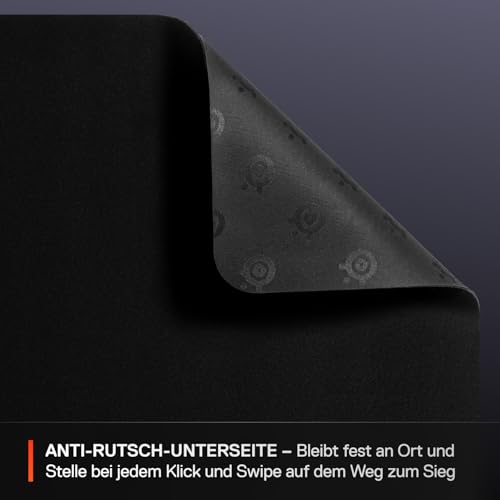 SteelSeries QcK - Gaming-Mauspad - Stoff - Gummiunterseite - Schwarz (320mm x 270mm x 2mm) Bild 4