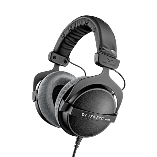beyerdynamic DT 770 PRO 80 Ohm Over‑Ear‑Studiokopfhörer. Geschlossene Bauweise, kabelgebunden für professionelles Recording und Monitoring. Handmade in Germany Bild 1