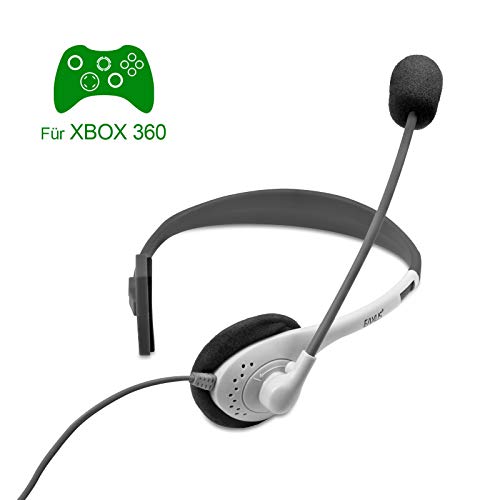 Eaxus® Communicator Gaming Headset geeignet für Xbox 360 - Kopfhörer mit Mikrofon. Mit Stummschalt-Knopf und Lautstärkeregler Bild 5