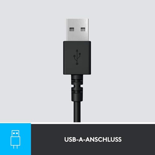 Logitech H390 verkabelter Kopfhörer für PC/Laptop, Stereokopfhörer mit rauschunterdrückendem Mikrofon USB-A, Inline-Steuerungen, für Chromebook geeignet - Schwarz Bild 6