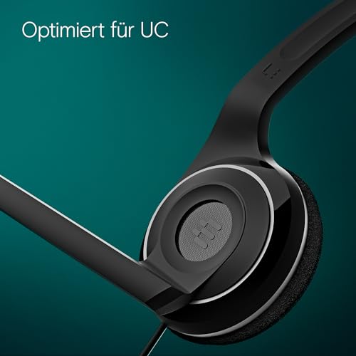 EPOS PC7 USB Mono-Headset für PC & Mac - Leichtes kabelgebundenes On-Ear-Headset, Mikrofon mit Geräuschunterdrückung, USB Plug-and-Play, Kristallklarer Klang, für Büroanrufe, Business, Online-Meetings Bild 4