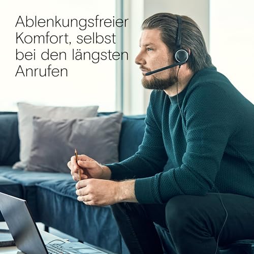 EPOS PC7 USB Mono-Headset für PC & Mac - Leichtes kabelgebundenes On-Ear-Headset, Mikrofon mit Geräuschunterdrückung, USB Plug-and-Play, Kristallklarer Klang, für Büroanrufe, Business, Online-Meetings Bild 5