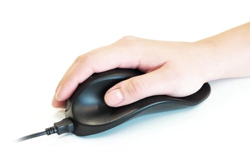 HandshoeMouse Original Wired Medium - Optische Maus - Ergonomisch Design - Rechtshändiger - Mit USB Kabel Bild 3