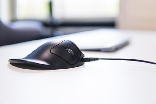 HandshoeMouse Original Wired Medium - Optische Maus - Ergonomisch Design - Rechtshändiger - Mit USB Kabel Bild 4