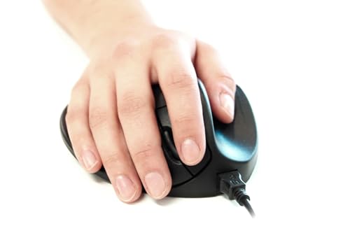 HandshoeMouse Original Wired Medium - Optische Maus - Ergonomisch Design - Rechtshändiger - Mit USB Kabel Bild 5