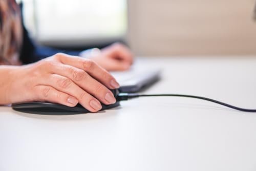 HandshoeMouse Original Wired Medium - Optische Maus - Ergonomisch Design - Rechtshändiger - Mit USB Kabel Bild 7