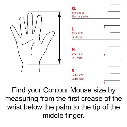Contour Mouse | Kabelgebunden USB Maus | Kabelmaus für Linkshänder | 5 Programmierbare Tasten | Für Laptop PC Computer Notebook Gaming | Kompatibel mit Windows + Mac | M Bild 5