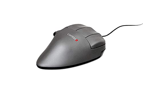 Contour Mouse | Kabelgebunden USB Maus | Kabelmaus für Linkshänder | 5 Programmierbare Tasten | Für Laptop PC Computer Notebook Gaming | Kompatibel mit Windows + Mac | M Bild 6