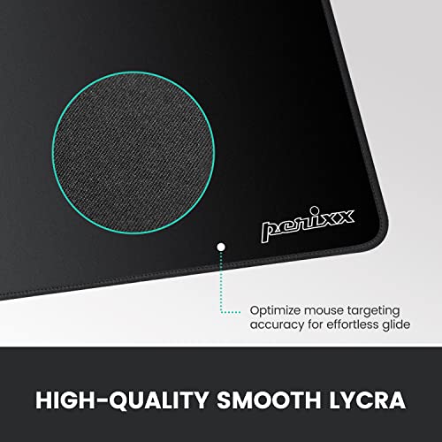 Perixx DX-1000XL Wasserdichte Gaming-Mausmatte mit genähtem Rand, rutschfeste Gummiunterlage für optische Laser-Maus, Größe XL Bild 3