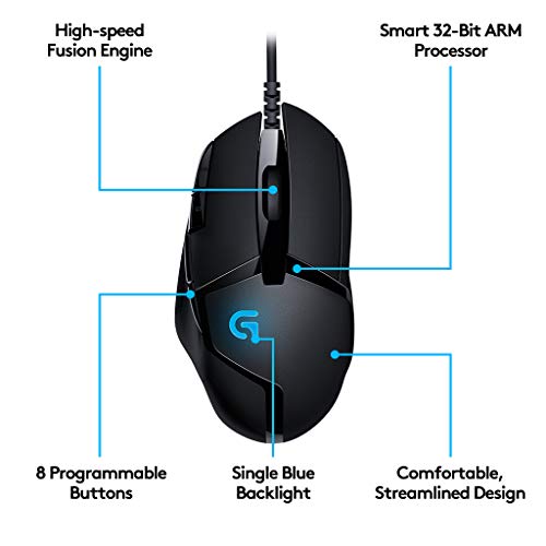 Logitech G402 Scroll-Rad, PC-Maus, PC/Mac, 2-Wege, Gaming Produkt Bild 2