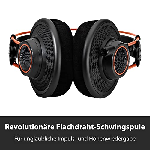 AKG K712PRO Offener Over-Ear-Studiokopfhörer der Premium-Referenzklasse, ausgefeilte offene Technologie, revolutionäre Flachdraht-Schwingspule, breites und weites Klangbild, Komfortables Design Bild 5