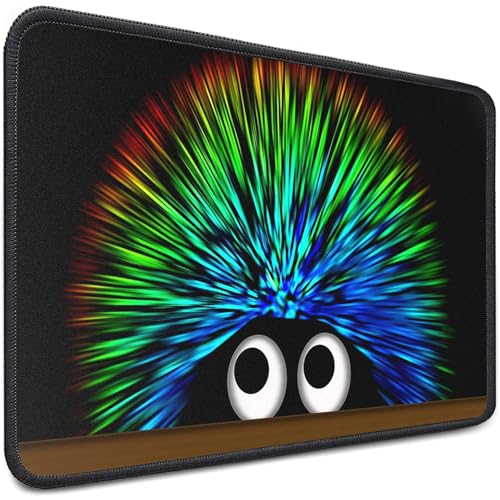 Sidorenko Gaming Mauspad - 280 x 200 mm - Mouse Pad mit Vernähte Kanten - Rutschfester Mousepad mit Einer speziellen Oberfläche verbessert Geschwindigkeit und Präzision - Maus Pad in schwarz Bild 1