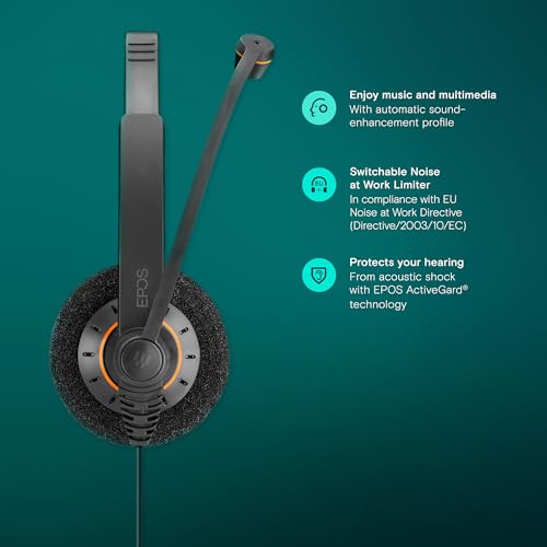 Sennheiser SC60 Headset (binaural / beidseitig, USB, für Microsoft Lync) Schwarz, 504547 Bild 5