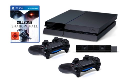 PlayStation 4 - Konsole inkl. Killzone: Shadow Fall + 2 DualShock 4 Wireless Controller + Kamera Bild 2