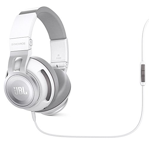 JBL Synchros S500 Over-Ear Kopfhörer mit Apple/Universal Fernbedienung und Mikrofon - Weiß Bild 1