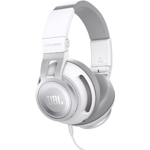 JBL Synchros S500 Over-Ear Kopfhörer mit Apple/Universal Fernbedienung und Mikrofon - Weiß Bild 2