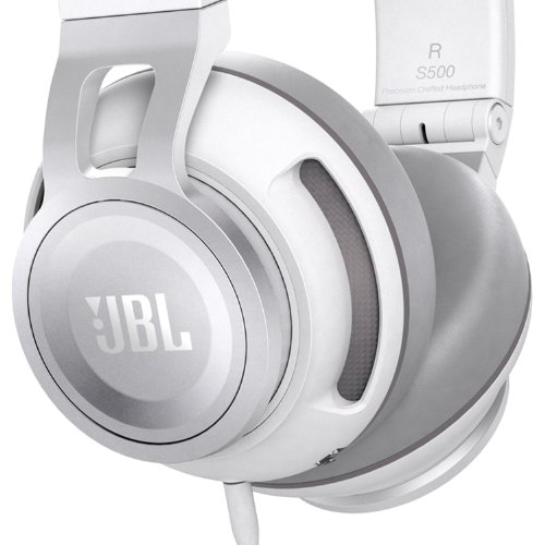 JBL Synchros S500 Over-Ear Kopfhörer mit Apple/Universal Fernbedienung und Mikrofon - Weiß Bild 3