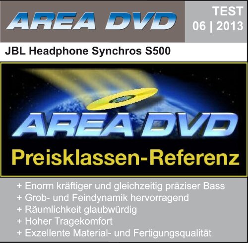 JBL Synchros S500 Over-Ear Kopfhörer mit Apple/Universal Fernbedienung und Mikrofon - Weiß Bild 6