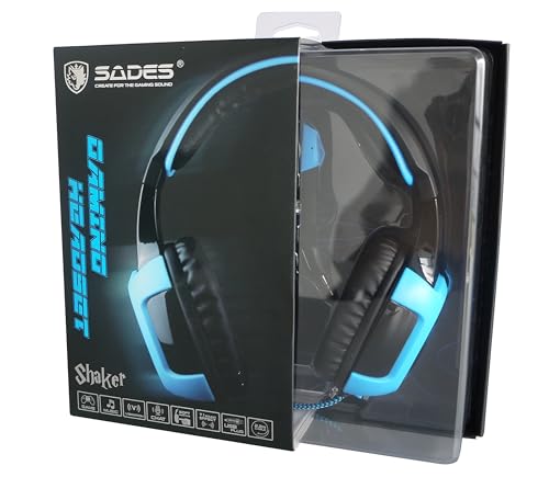 Sades In-Ear-Gaming-Kopfhörer schwarz schwarz/blau Bild 2