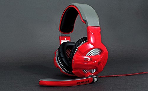GAMDIAS HEBE Kopfhörer/Virtual 7.1 Gaming Headset, USB, Rot/Schwarz Bild 2