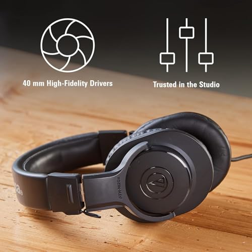 Audio-Technica ATH-M20X Professioneller Monitorkopfhörer Schwarz Bild 5