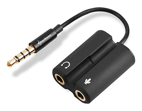 Sharkoon PMP35 - TRRS Audio Combo Adapter für Gaming Headsets (PS4 / Tablets / Smartphones / Notebooks) schwarz Bild 1