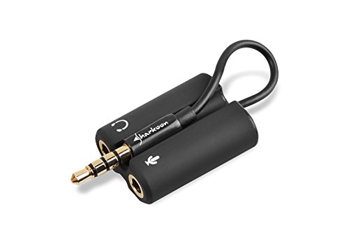 Sharkoon PMP35 - TRRS Audio Combo Adapter für Gaming Headsets (PS4 / Tablets / Smartphones / Notebooks) schwarz Bild 2