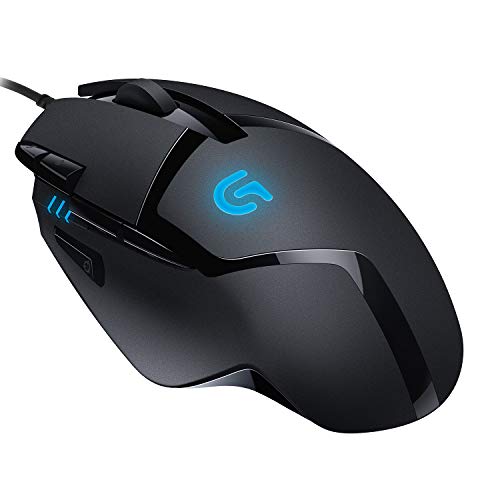 Logitech G402 Hyperion Fury Gaming-Maus mit 4K DPI optischem Sensor, 8 programmierbare Tasten, Taste zur DPI-Umschaltung, 32-Bit-ARM-Prozessor, Leichtgewicht, PC/Mac - Schwarz Bild 1