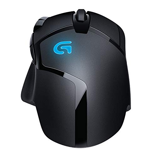 Logitech G402 Hyperion Fury Gaming-Maus mit 4K DPI optischem Sensor, 8 programmierbare Tasten, Taste zur DPI-Umschaltung, 32-Bit-ARM-Prozessor, Leichtgewicht, PC/Mac - Schwarz Bild 2