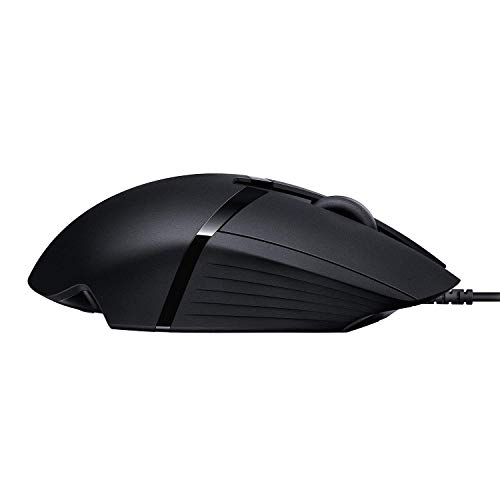 Logitech G402 Hyperion Fury Gaming-Maus mit 4K DPI optischem Sensor, 8 programmierbare Tasten, Taste zur DPI-Umschaltung, 32-Bit-ARM-Prozessor, Leichtgewicht, PC/Mac - Schwarz Bild 4