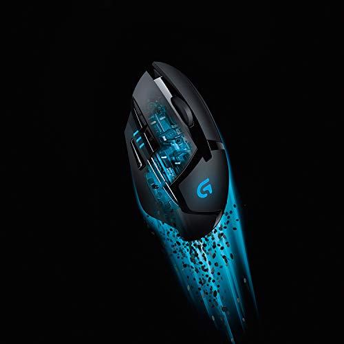 Logitech G402 Hyperion Fury Gaming-Maus mit 4K DPI optischem Sensor, 8 programmierbare Tasten, Taste zur DPI-Umschaltung, 32-Bit-ARM-Prozessor, Leichtgewicht, PC/Mac - Schwarz Bild 6