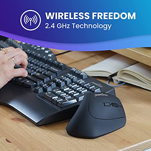 Perixx PERIMICE-715 II Ergonomische Vertikale Maus Kabellos 2,4 GHz Bild 5