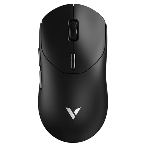 Rapoo VT2 Kabellose Gaming-Maus, 26K DPI Sensor, echte 8000Hz Abfragerate, 53g Ultraleicht, 750 Std. Akku, Nordic nRF54L15 MCU, 100 Millionen mechanische Schalter, 10 programmierbare Tasten, Schwarz Bild 1