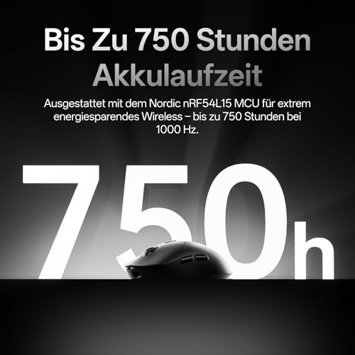 Rapoo VT2 Kabellose Gaming-Maus, 26K DPI Sensor, echte 8000Hz Abfragerate, 53g Ultraleicht, 750 Std. Akku, Nordic nRF54L15 MCU, 100 Millionen mechanische Schalter, 10 programmierbare Tasten, Schwarz Bild 4