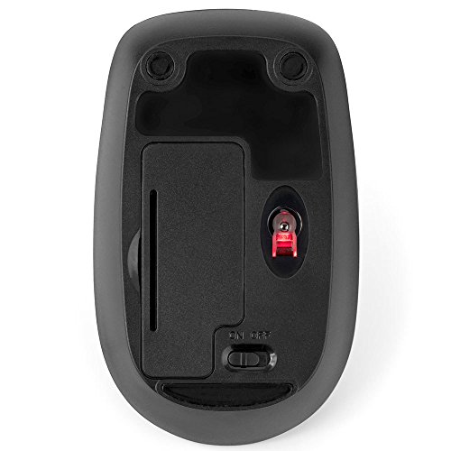 Kensington Kabellose ergonomische mobile Maus, Wireless Pro Fit Mobile Computermaus für Laptop, Desktop und Gaming, mit 2.4GHz, USB-Verbindung, Inkl. 2 AA-Batterien, Schwarz, K72452WW Bild 3