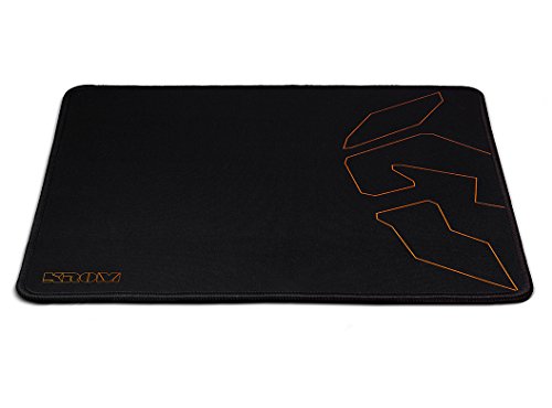 KROM KNOUT SPEED - Gaming Mousepad, Hochleistung für optische/Laser-Maus, Gummiboden, Größe 320x270x3mm, Schwarz Bild 1