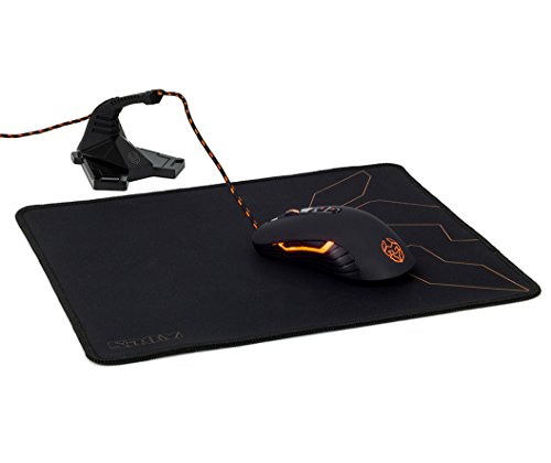KROM KNOUT SPEED - Gaming Mousepad, Hochleistung für optische/Laser-Maus, Gummiboden, Größe 320x270x3mm, Schwarz Bild 5