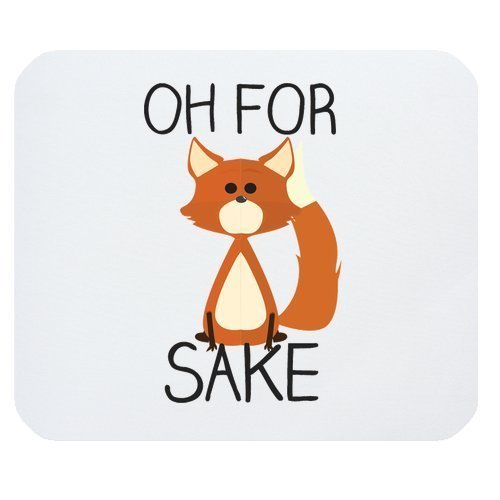 Funny Zitate und Sagen Maus Pad, für Fox Sake Rechteck rutschfeste Gummi Mauspad Gaming-Mauspad von Funny Maus Pads Bild 1