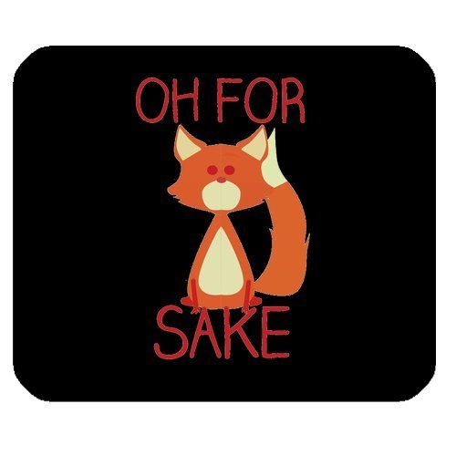 Funny Quotes & Saying Mouse Pad, For Fox Sake Gaming Mouse Pad Mat Mousepad with Non-Slip Rubber Backed by Funny Mouse Pads Bild 1