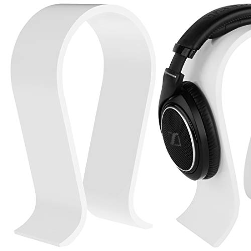 GEEKRIA Acryl Omega Kopfhörerständer, Wh-1000xm4/Wh-1000xm3 Ständer, Schreibtisch Display Aufhänger, Kompatibel Mit Audio-Technica, Sony, AKG, Sennheiser, Studio, Mehr Over-Ear Kopfhörer (Weiß) Bild 1