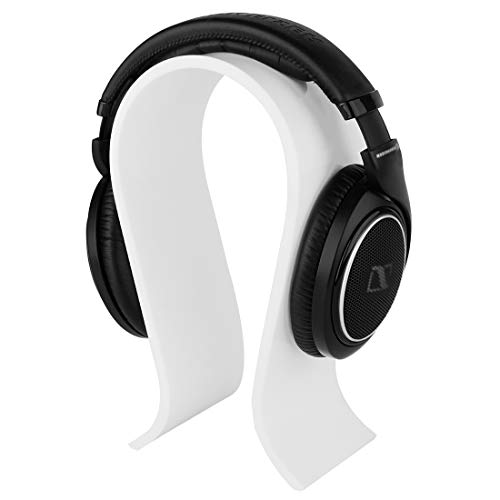 GEEKRIA Acryl Omega Kopfhörerständer, Wh-1000xm4/Wh-1000xm3 Ständer, Schreibtisch Display Aufhänger, Kompatibel Mit Audio-Technica, Sony, AKG, Sennheiser, Studio, Mehr Over-Ear Kopfhörer (Weiß) Bild 3