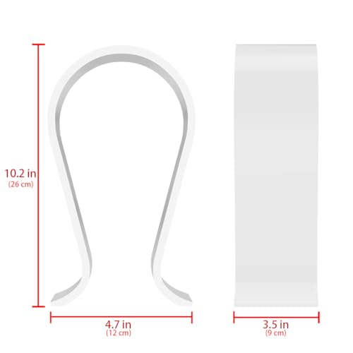 GEEKRIA Acryl Omega Kopfhörerständer, Wh-1000xm4/Wh-1000xm3 Ständer, Schreibtisch Display Aufhänger, Kompatibel Mit Audio-Technica, Sony, AKG, Sennheiser, Studio, Mehr Over-Ear Kopfhörer (Weiß) Bild 4