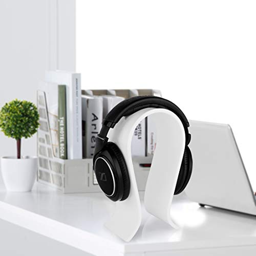 GEEKRIA Acryl Omega Kopfhörerständer, Wh-1000xm4/Wh-1000xm3 Ständer, Schreibtisch Display Aufhänger, Kompatibel Mit Audio-Technica, Sony, AKG, Sennheiser, Studio, Mehr Over-Ear Kopfhörer (Weiß) Bild 5
