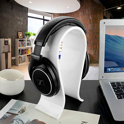 GEEKRIA Acryl Omega Kopfhörerständer, Wh-1000xm4/Wh-1000xm3 Ständer, Schreibtisch Display Aufhänger, Kompatibel Mit Audio-Technica, Sony, AKG, Sennheiser, Studio, Mehr Over-Ear Kopfhörer (Weiß) Bild 6