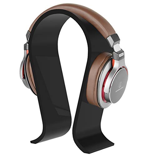 GEEKRIA Acryl Omega Kopfhörerständer für Over-Ear Kopfhörer, Gaming-Headset-Ständer, Desk Display Aufhänger, kompatibel mit Sony, AKG, Sennheiser, JVC, Philips, Bang & Olufsen (Schwarz) Bild 3