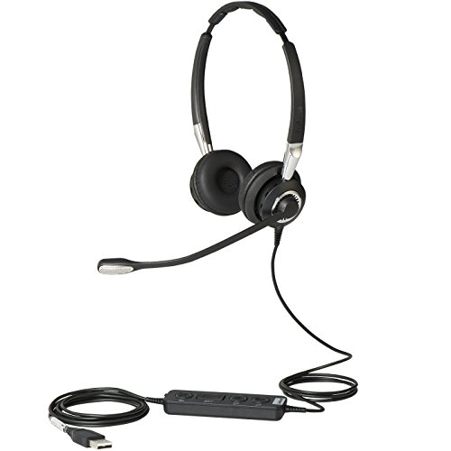 Jabra Biz 2400 II USB-A CC UC On-Ear Stereo Headset - Unified Communications optimierter Noise-Cancelling Kabel-Kopfhörer mit HD Voice und programmierbarer Bedieneinheit Bild 1