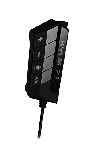 KROM KYUS Gaming Headset -NXKROMKYS- Kopfhörer mit Mikrofon, 7.1-Sound, 50-mm-Lautsprecher, verstellbarer Kopfbügel, mikroflexibel, USB, kompatibel mit PC, PS4 und PS5, schwarz Bild 6